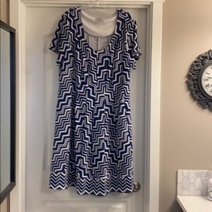 Blue ALine Dress